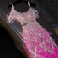 Light pink halter-neck fitted gradient sexy long ball gown, bridal dress R8783