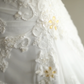 White sleeveless beaded fitted long ball gown/bridal dress R6826