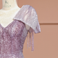 Light purple fitted long ball gown R8412
