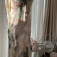 Light pink halter-neck backless sexy long ball gown R7773