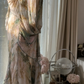 Light pink halter-neck backless sexy long ball gown R7773