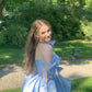 Light blue halter tube top waist princess tutu homecoming dress R3065