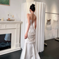 French Niche White Mermaid Strapless Corset Maxi Women Dress Evening Dress RS329