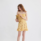 Sweet Dream French Floral Dress Holiday Style Suspender Skirt R2708