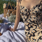 Strapless Daisy Floral Dress Suspender Dress R2921