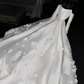White off-the-shoulder fitted waist long ball gown/bridal dress R8725