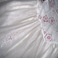 White strapless, fitted A-line long ball gown R6987