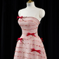 Light pink strapless fitted long ball gown/bridal dress R8934
