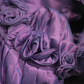 Purple one-shoulder 3D floral fitted long ball gown R6708