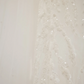 White fitted sequined long ball gown/bridal dress R8503