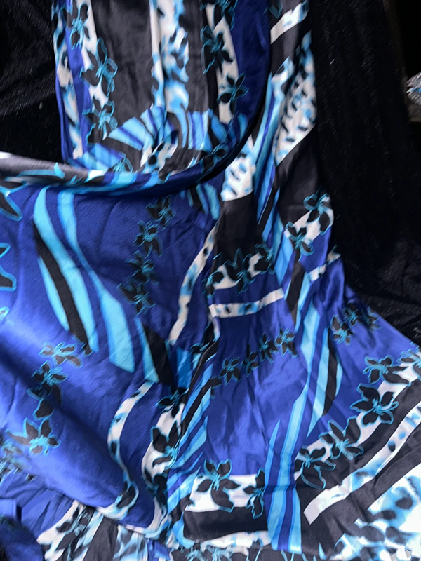 Blue halter neckline, sophisticated, fitted waist, elegant long ball gown R6947