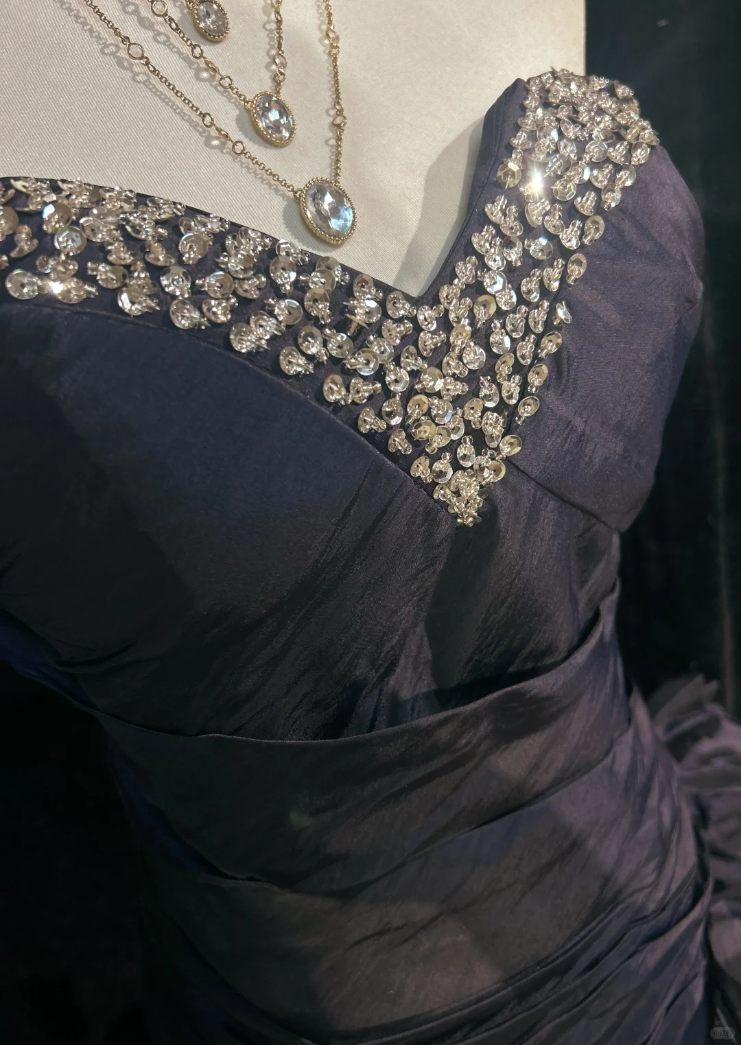 Black tube top diamond waist pleated skirt flower design short dress homecoming dress R4895