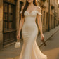 White suspender one shoulder tube top waist fishtail skirt sexy long dress homecoming dress R3819