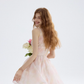 Cherry Blossom Floral Dress French Suspender Dress Holiday Outfit Short Skirt Women Summer R3424