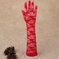 Lace long etiquette gloves wedding bride hands summer sun protection driving long gloves     S6212