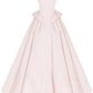 Light pink strapless fitted waist ball gown/bridal dress R8571