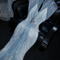 Light blue sleeveless fitted long sexy ball gown, bridal dress R8755
