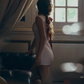 White suspenders slim waist sexy hip skirt homecoming dress R4569