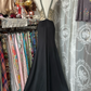 Black suspenders, slim waist, revealing backpack hips, sexy fishtail maxi dress, ball gown R6190
