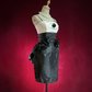 Black suspender skirt, white tube top, waist and hip sexy short skirt, homecoming dress R4977