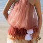 Pink halterneck sexy miniskirt homecoming dress R4529