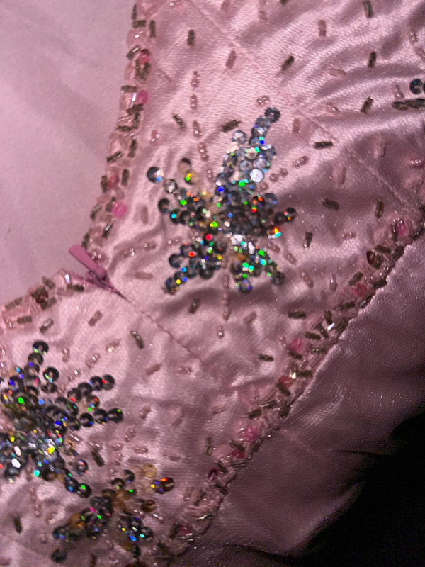 Light pink one-shoulder halter-neck fitted waist elegant fairy long ball gown R6908