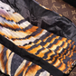 Tiger striped strapless sexy high-waisted elegant long ball gown R6948