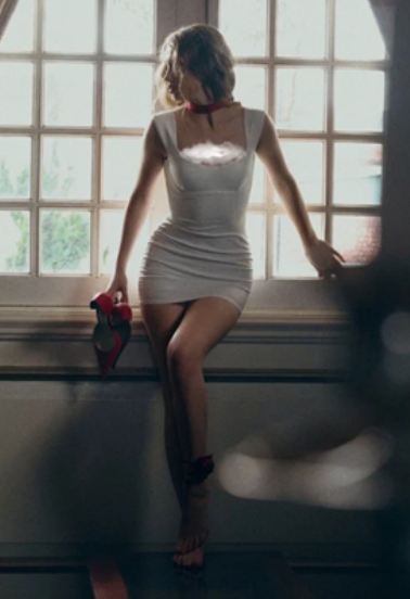 White suspenders slim waist sexy hip skirt homecoming dress R4569