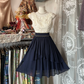 Color-blocked sleeveless fitted A-line mini ball gown R6389