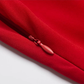 2025 summer new red irregular sexy ruffled seaside holiday dress R0980