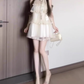 Sweet style sleeveless halter neck dress beautiful temperament puffy short skirt R0760