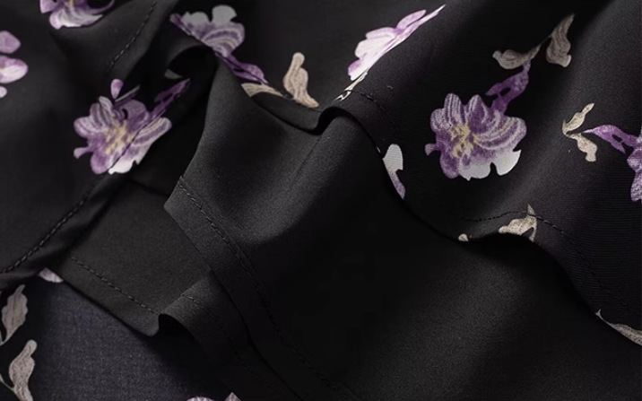 French floral suspender dress 2025 new waist temperament long dress R2586