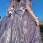 Dreamy Tulle Women's Prom Gown Purple Waist Fitted Maxi Evening Dress Birthday Dress — Fall Outfit 2026 New RS3230