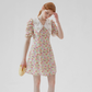 French skirt doll collar mini skirt floral skirt sweet short dress female new style R3559