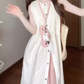Simple and generous dress minimalist sleeveless vest temperament suit skirt R0758