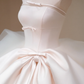 White tube top waist puffy skirt tulle bridal dress R5716
