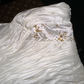 White strapless fitted long ball gown R7028