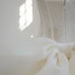 White strapless, fitted waist, full skirt, long ball gown, bridal dress R8475