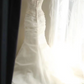 White halter-neck embroidered sexy top with an elegant fishtail skirt for a long ball gown R6750