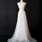 White strapless fitted long ball gown/bridal dress R8966