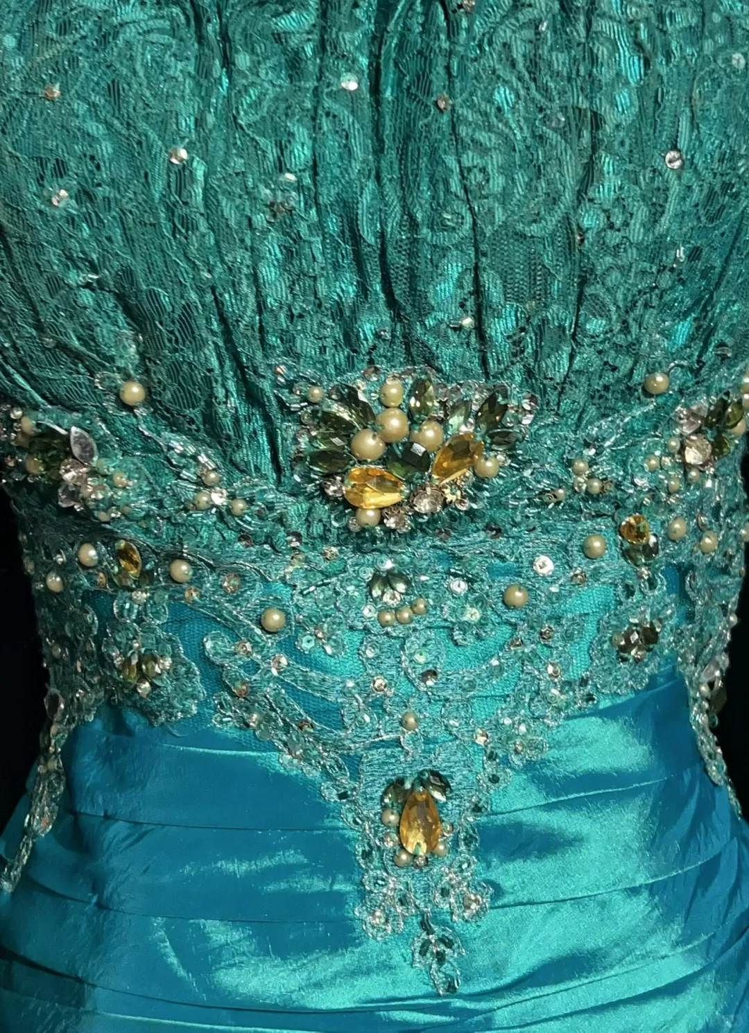 Lake blue tube top waist pleated hip skirt homecoming dress R4937