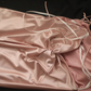 Light pink halter-neck, fitted waist, sexy long satin ball gown R6789