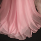 Pink halter neck high waist design long ball gown R6829