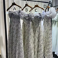 Gray floral waist slim fit prom dress, bridesmaid dress R5990