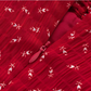 2025 Summer New Red Floral A-line Small Waist Suspender Dress R0911