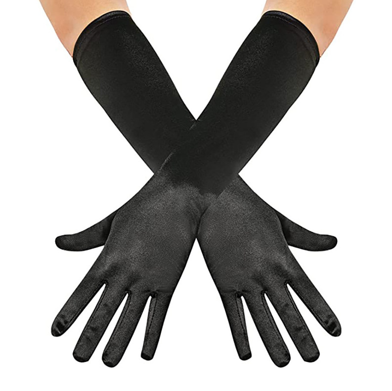 Satin Satin Stretch Wedding Gloves Holiday Party Dinner Dress Gloves     S6218