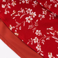2025 Summer New Red Floral Sexy V-neck Mid-length Holiday Suspender Dress R0919