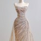 Nude pink strapless fitted waist bodycon long ball gown R8186