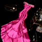 Rose pink off-shoulder fitted waist bodycon mermaid long ball gown R6990