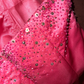 Pink strapless fitted mermaid skirt long ball gown R7029